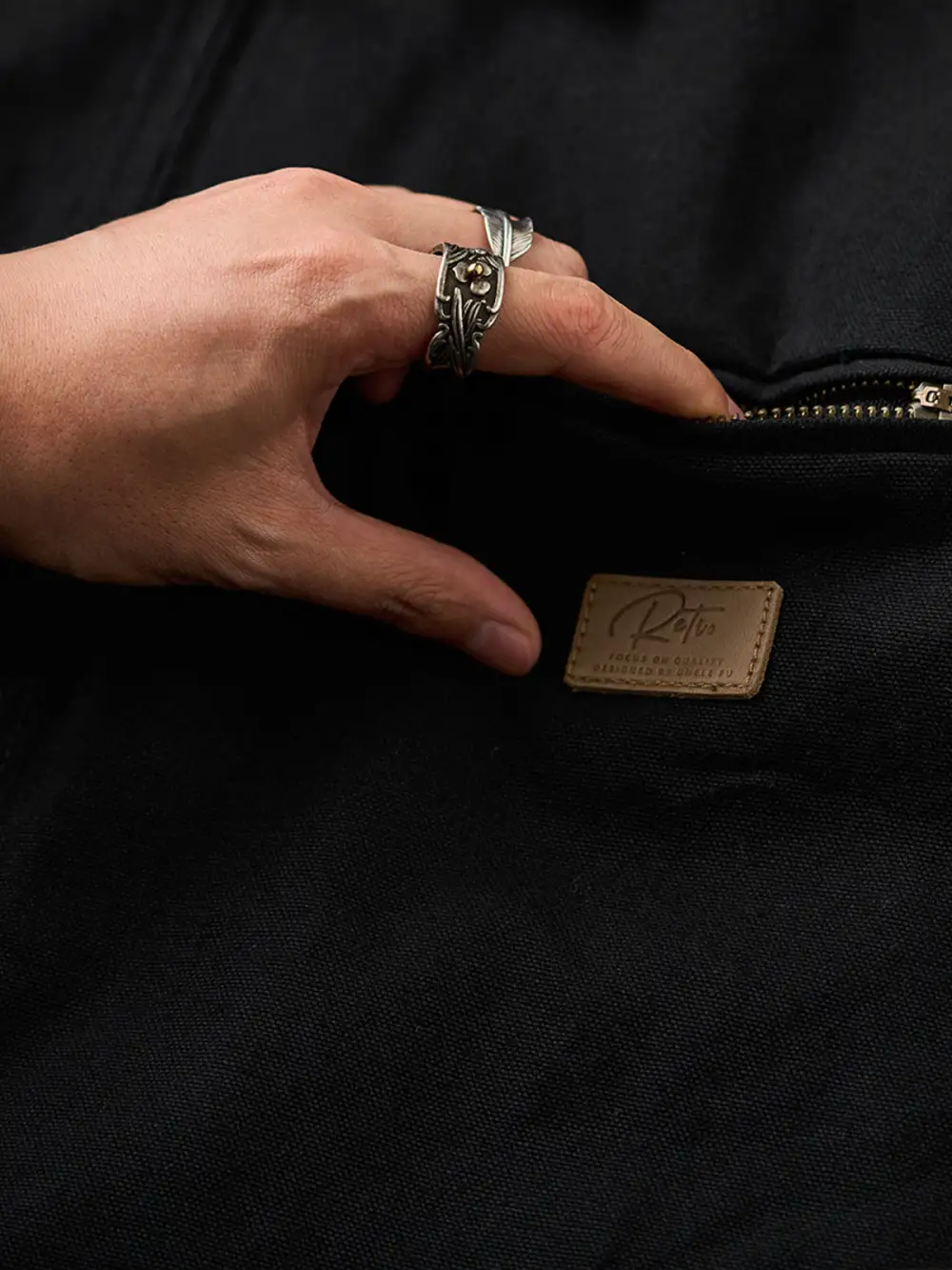 Men'S Canvas Pocketed Casual Jacket