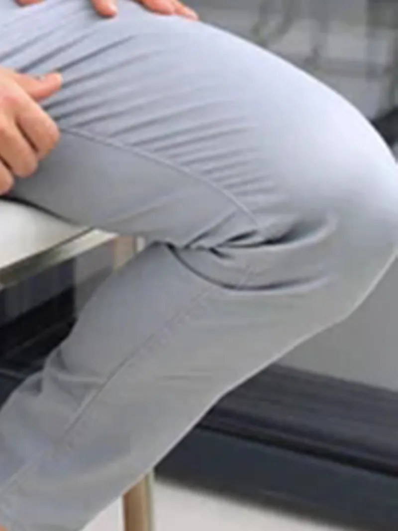 Men's Grey Stretch Twill Pants