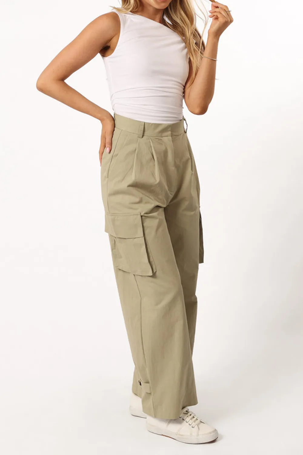 AIMEE CARGO PANT - KHAKI