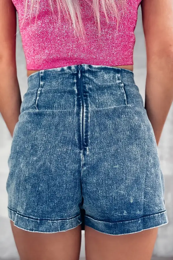 Denim Zip Skort
