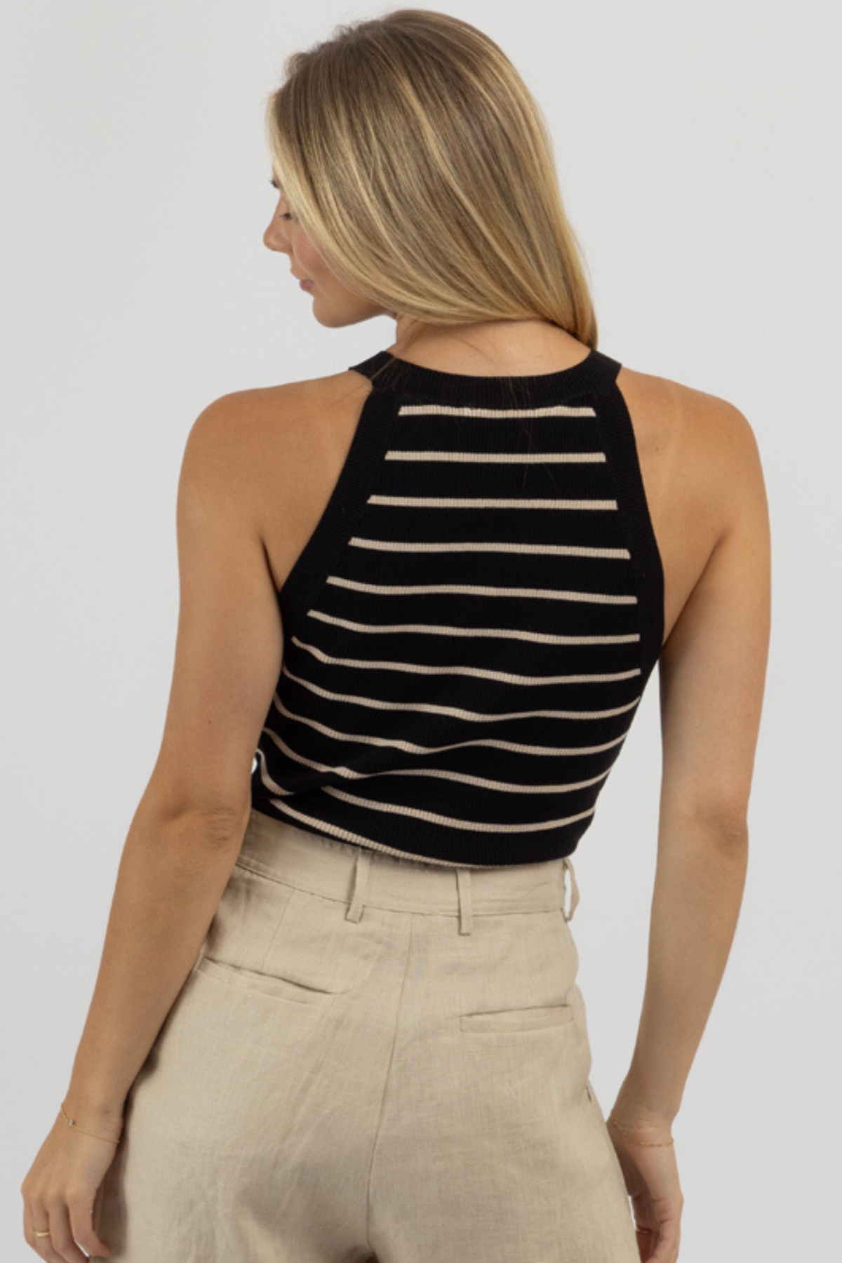 SAIL BLACK STRIPE TANK