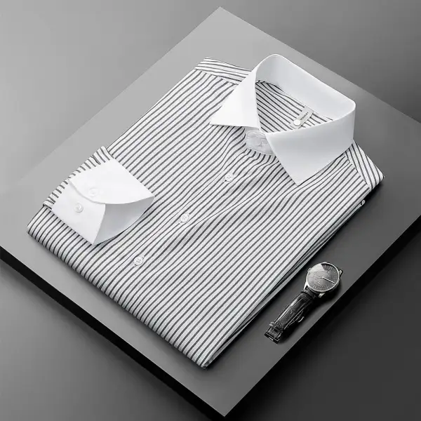Pinstripe Dress Button Shirt