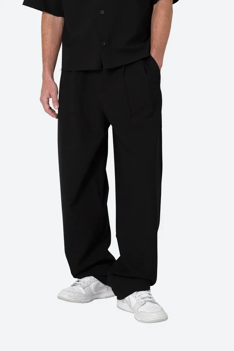 JET BLACK LOOSE FIT TROUSER PANTS