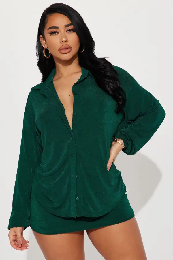 Give Me A Call Skirt Set - Hunter