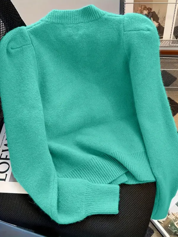 Puff Sleeve Cardigan