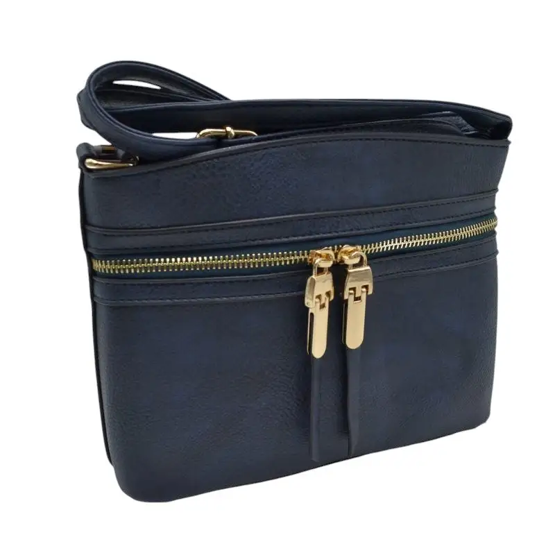 Zipper Detail Crossbody Bag