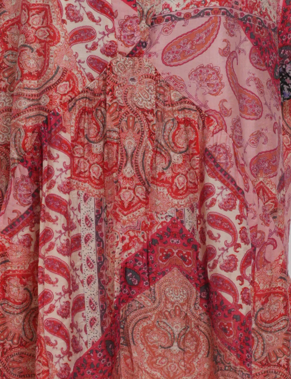 Abstract Print V Neck Mini Dress