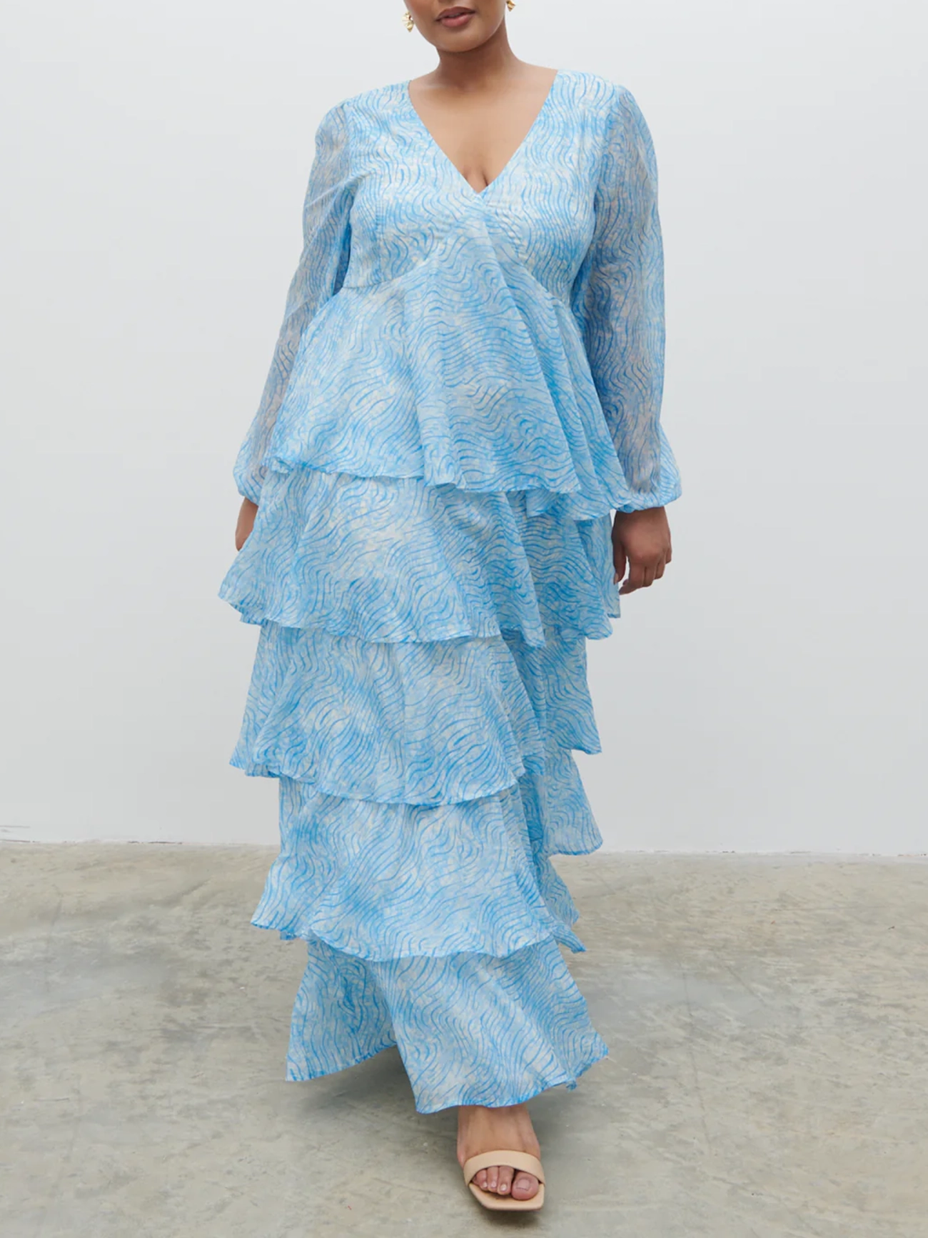 Ruffle Maxi Dress Curve