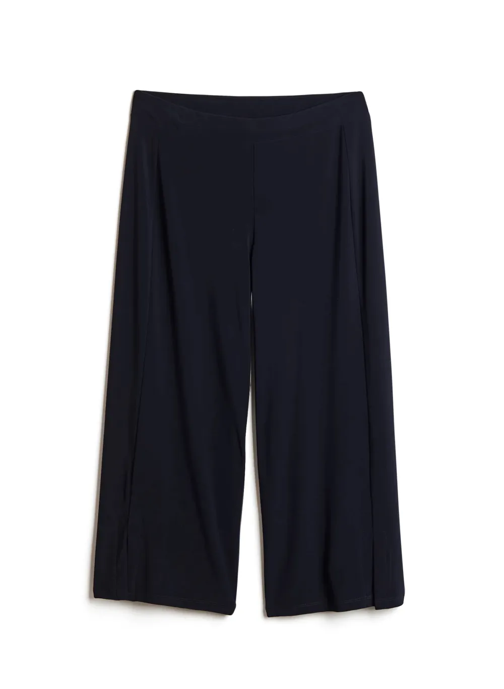 Loose-Fit Wide-Leg Pants With Side Slits