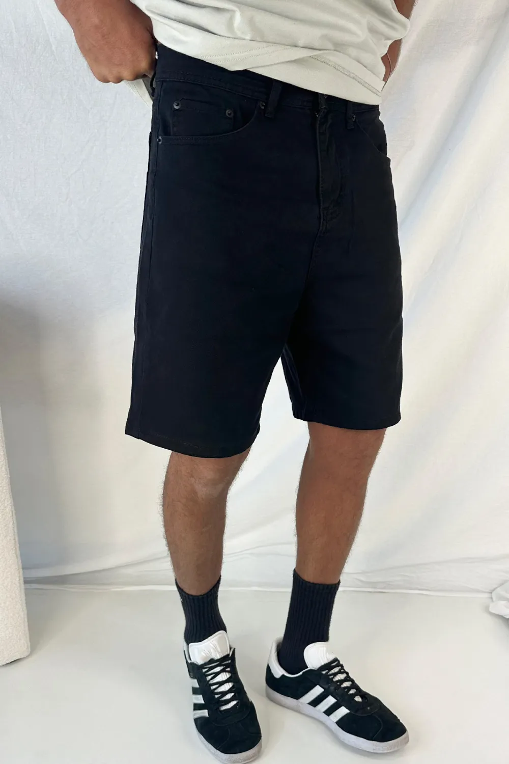 Casual And Daily Versatile Black Shorts