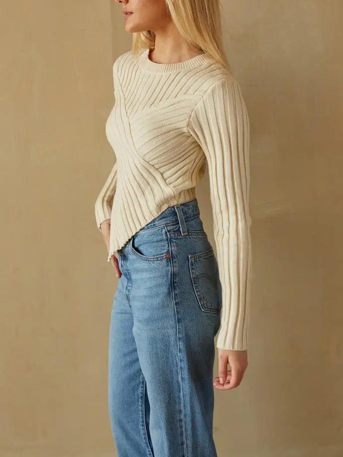 Ribbed Knit Sweater