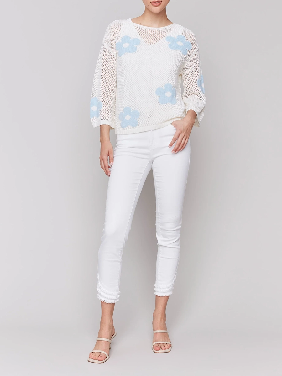 Women's Lively and Cute Star Hollow Blouse