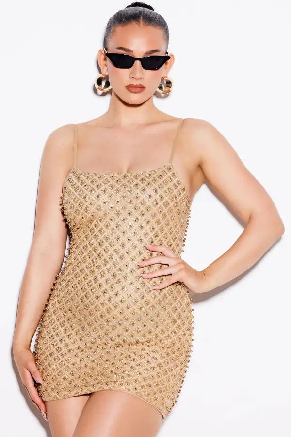Roxi Dress - Gold