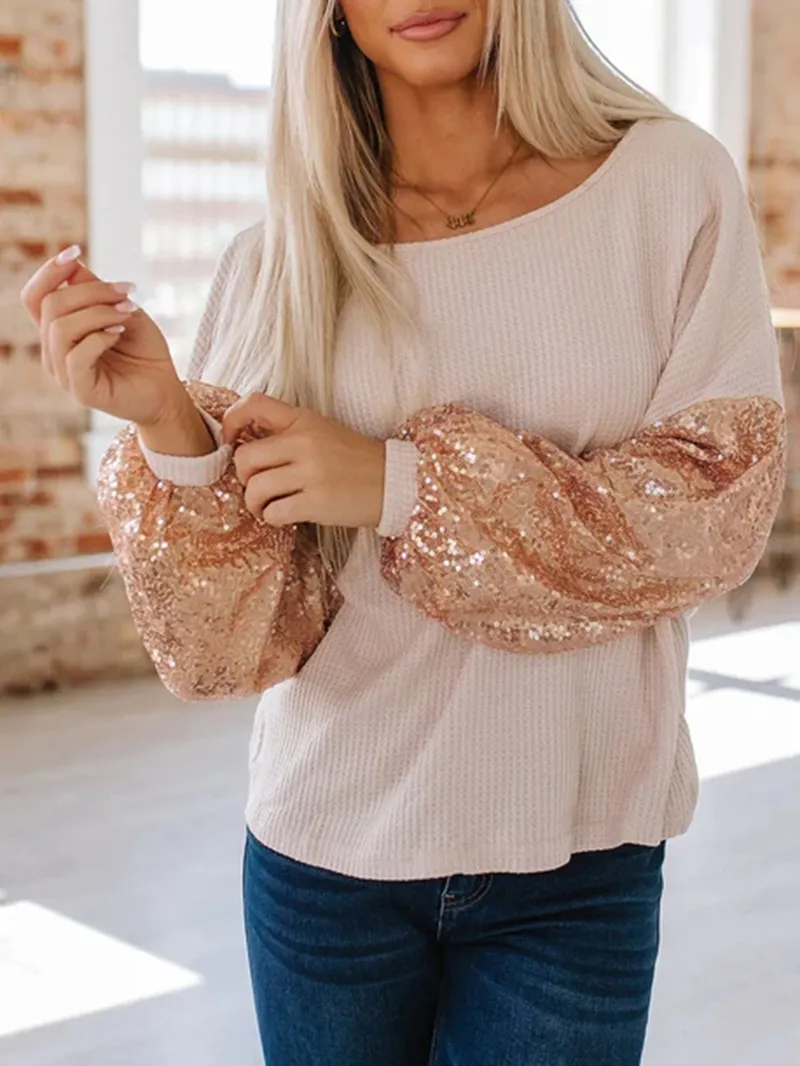 Women'S Casual Elegant Top Long Sleeves T-Shirts