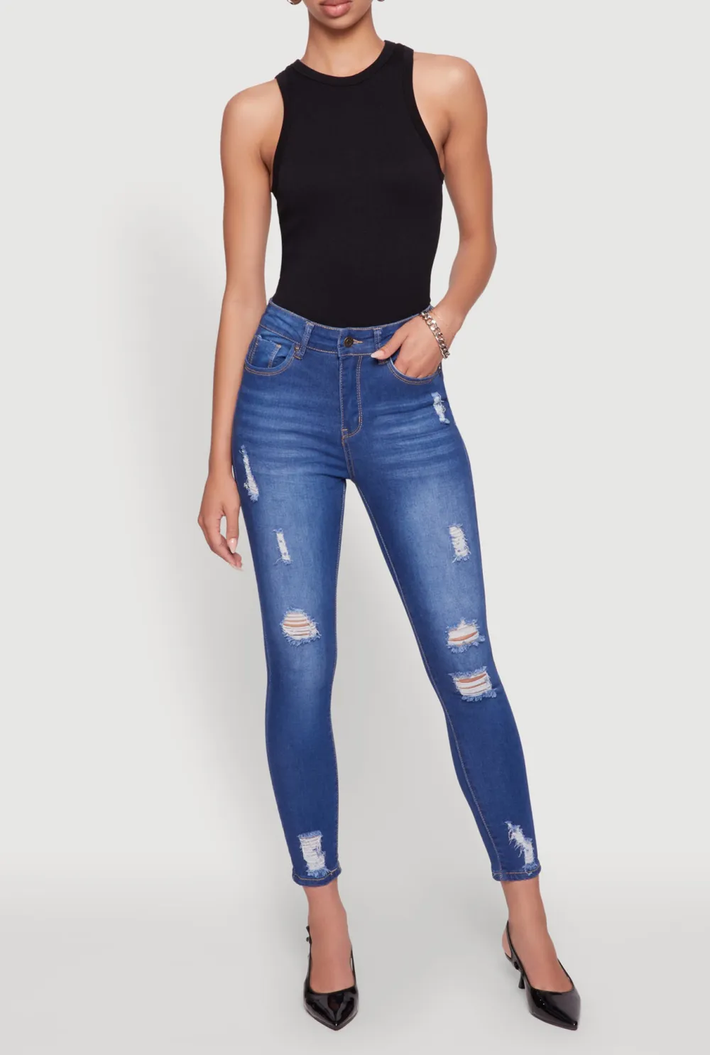 Tight Fitting Women's Jeans