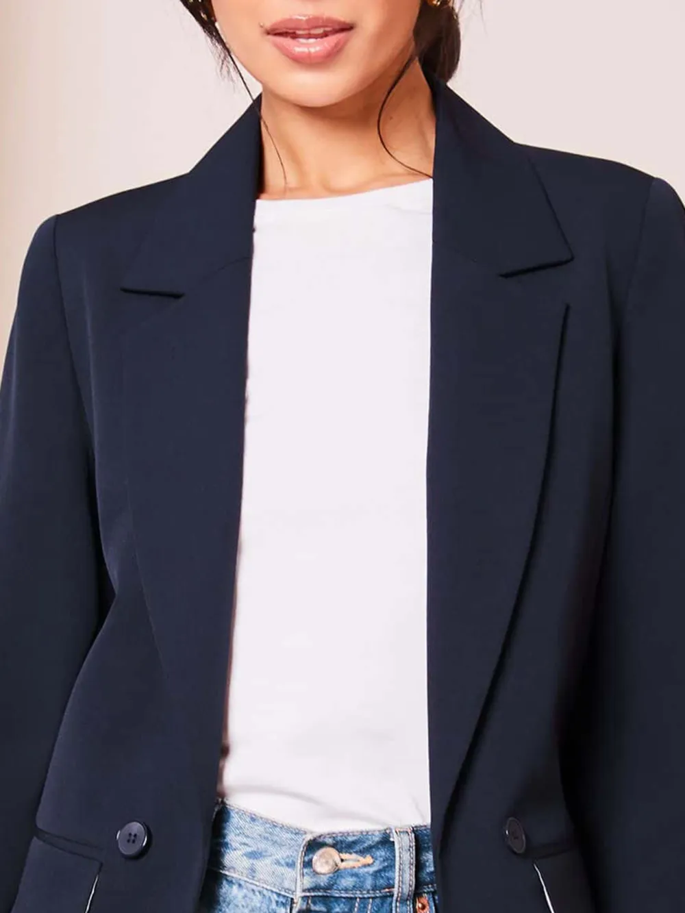 Navy Blue Casual Blazer
