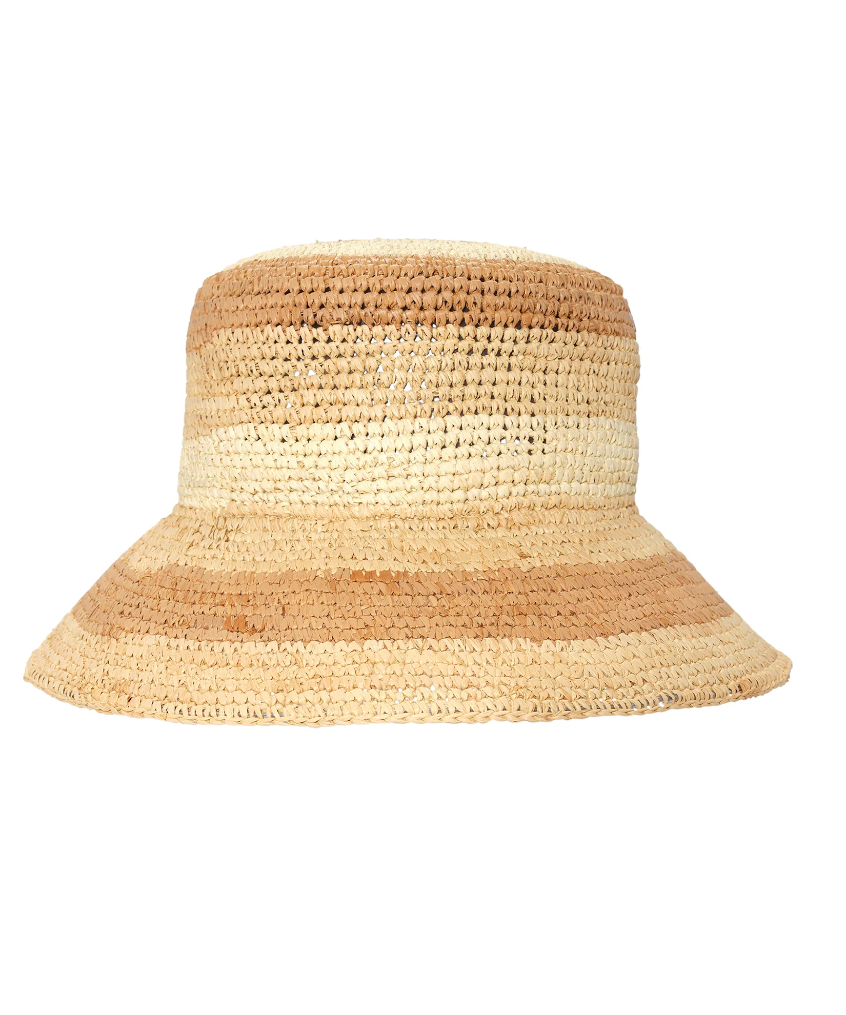 Casual Style Striped Raffia Straw Hat