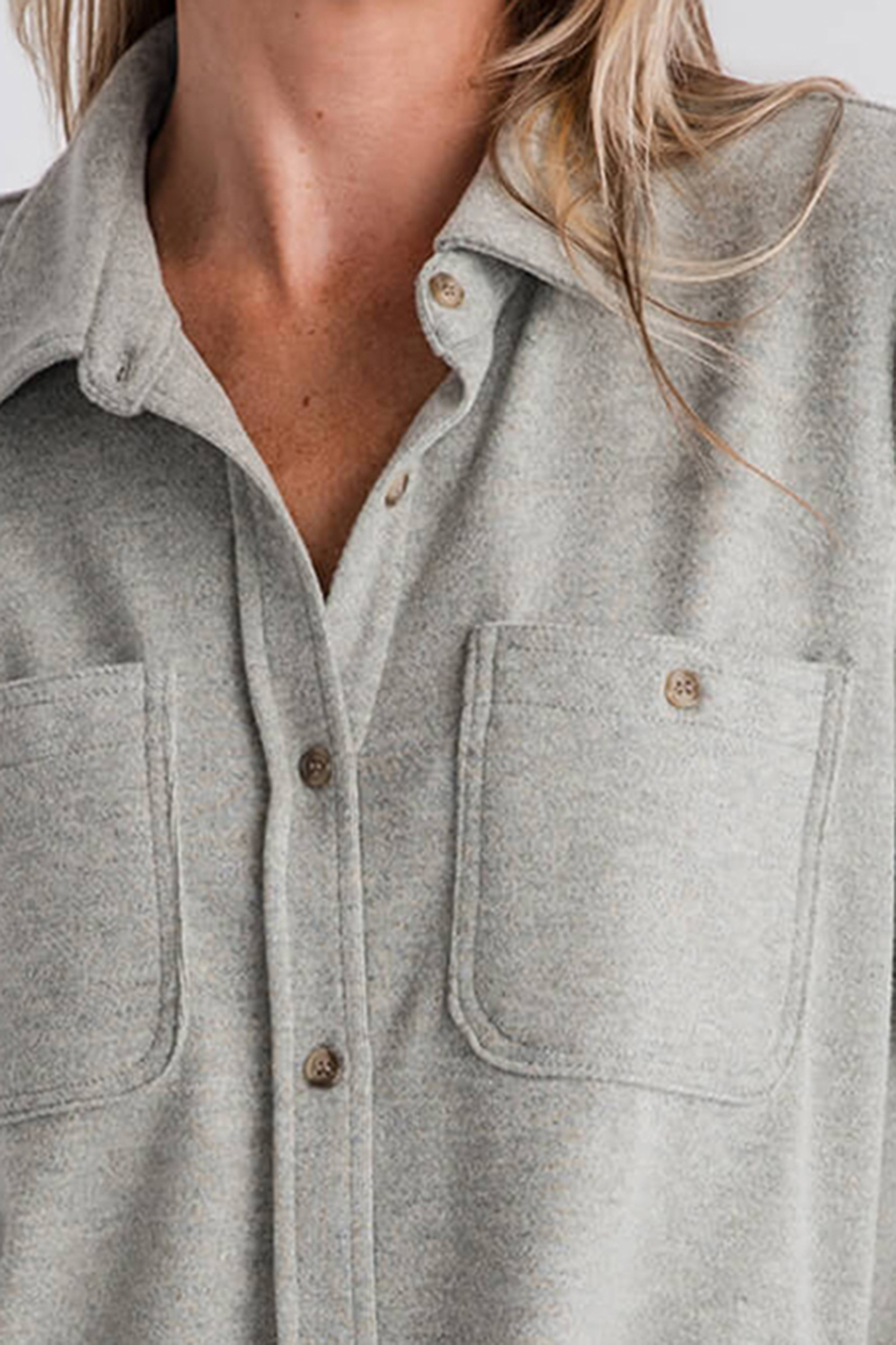 Thread and Supply Lewis Shirt - heather oatmeal