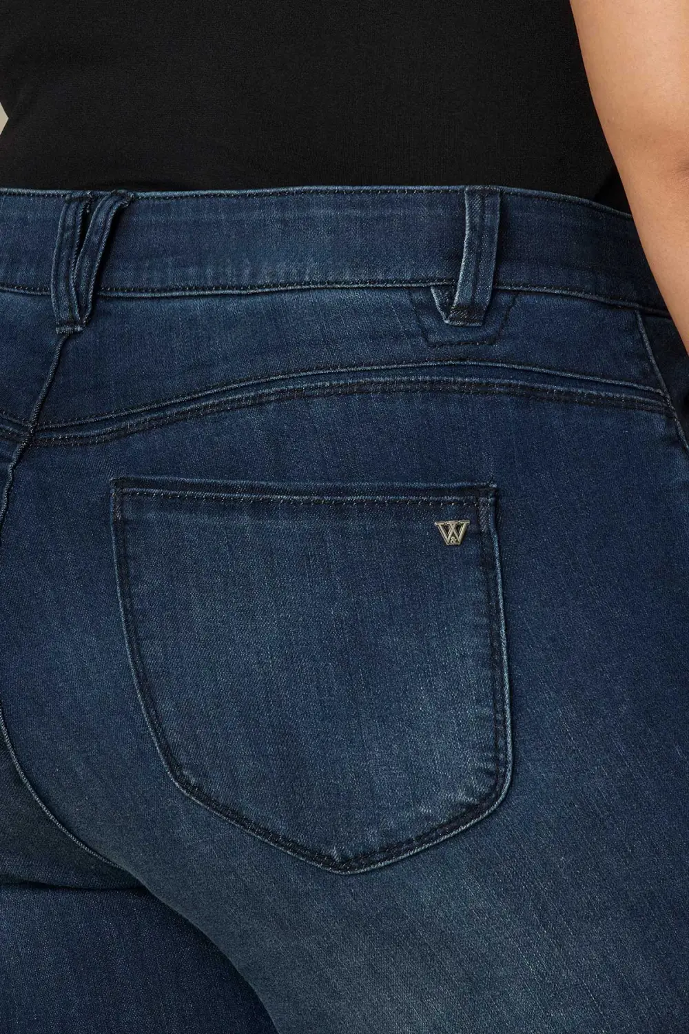 Plus Size Mid Rise Straight Leg Jeans