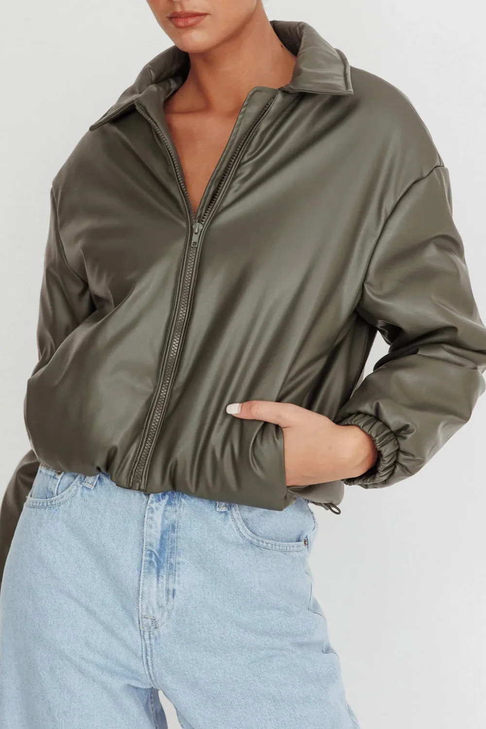 Fashionable And Stylish Women's Solid Color Jacket