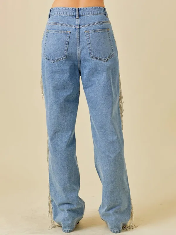 Broadway Rhinestone Denim Jeans