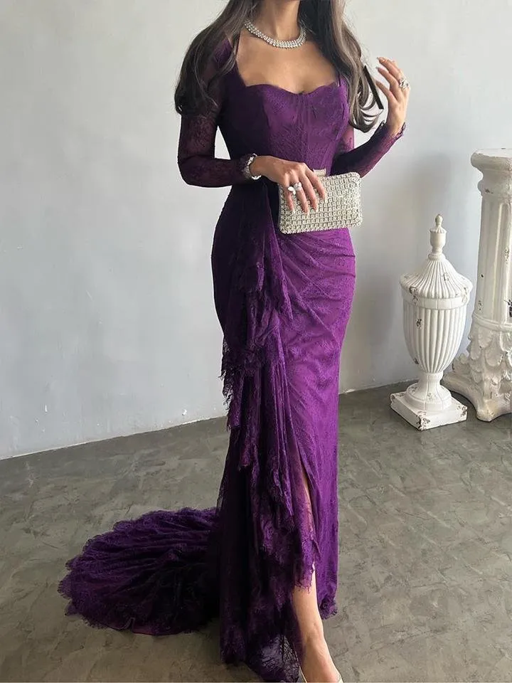 Mermaid Long Neck Maxi Dress