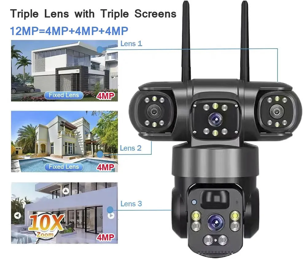 6K 9MP Outdoor Wi-Fi Security Camera