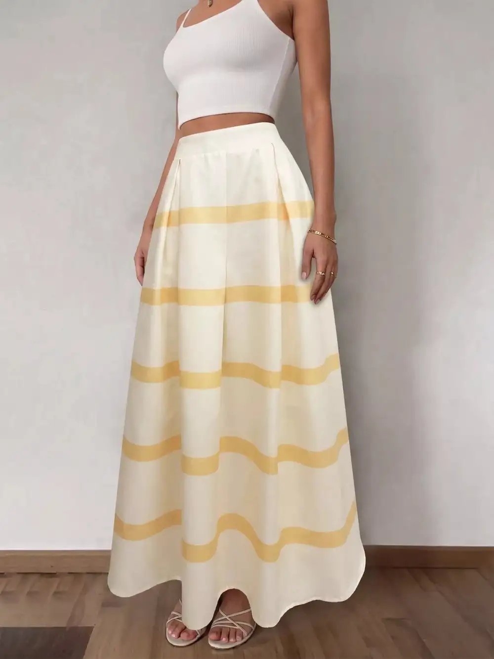 Striped Ed Maxi Skirt