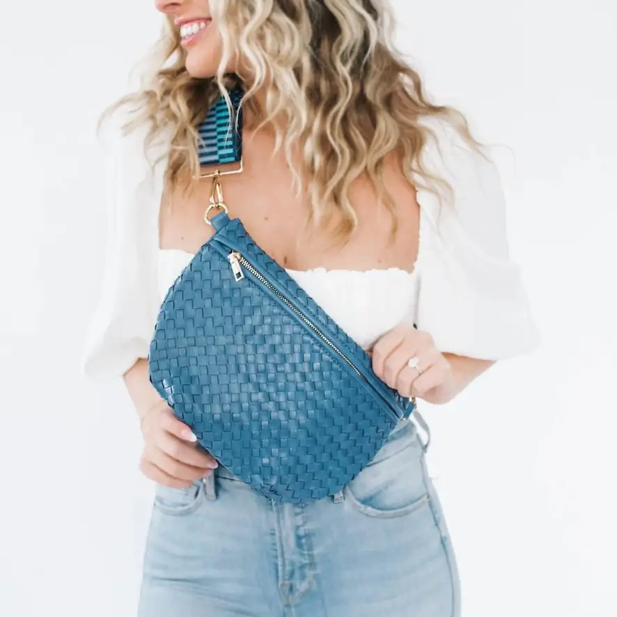 Woven Leather Everyday Bag