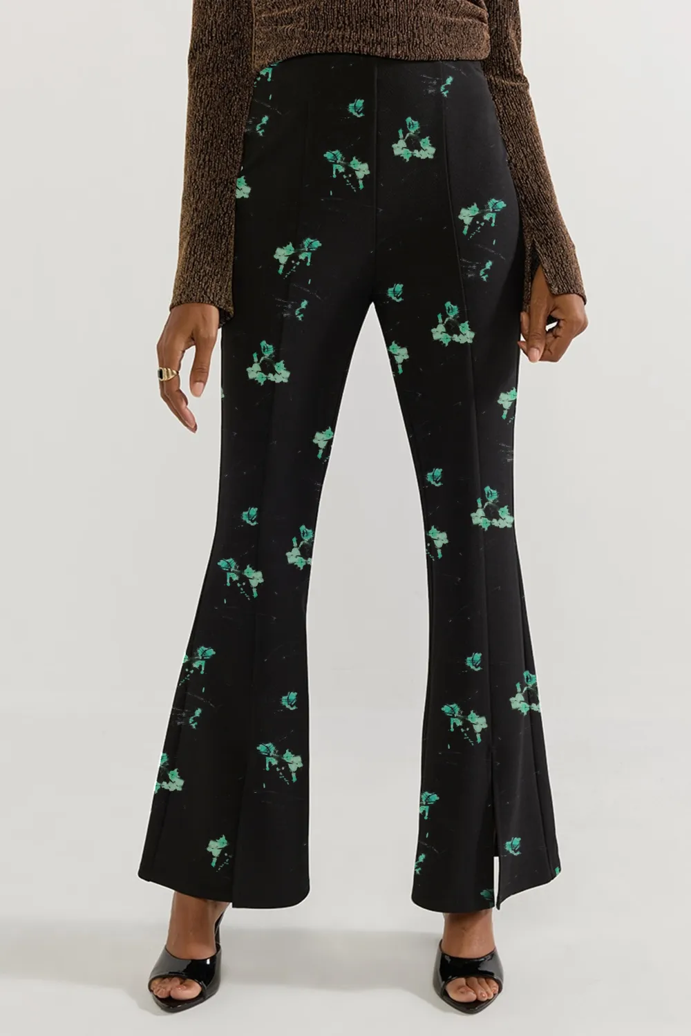 Jordan Front Slit Flare Pants