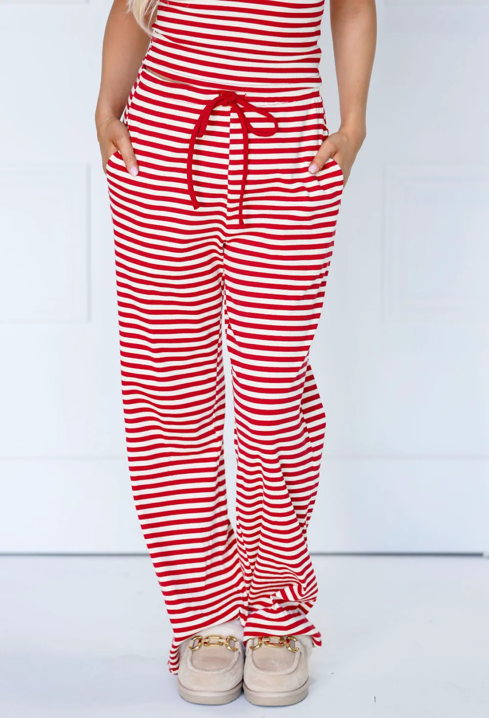 Signature Button Front Pants Set