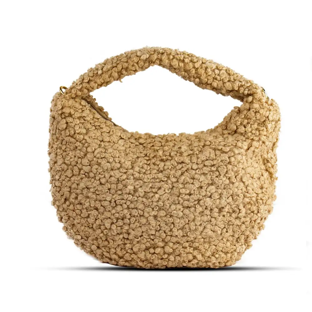 Relaxed Handheld Fur Handbag