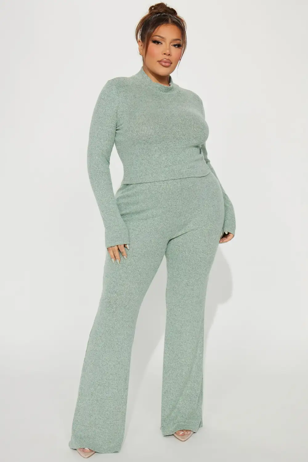 Chic N Cozy Pant Set - Mint