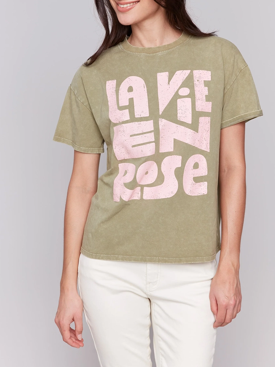 Fashionable Cute Cartoon Cotton Ladies Short Sleeves