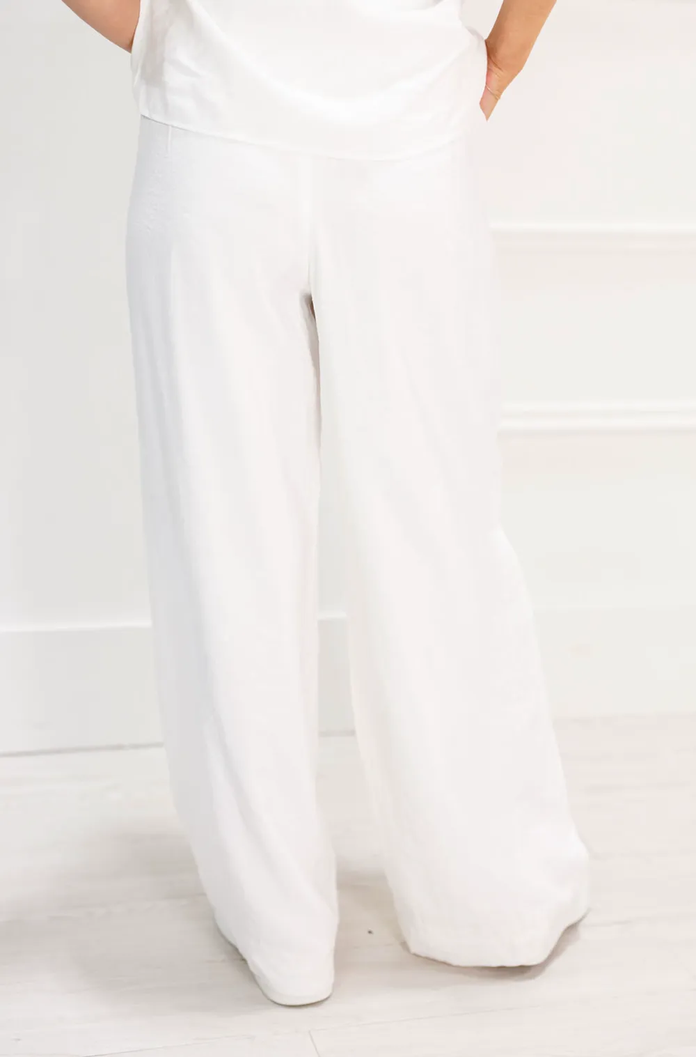 Gathered Halter Button Front Pants Set