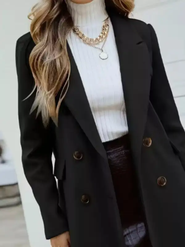 Double-breasted Longline Coat