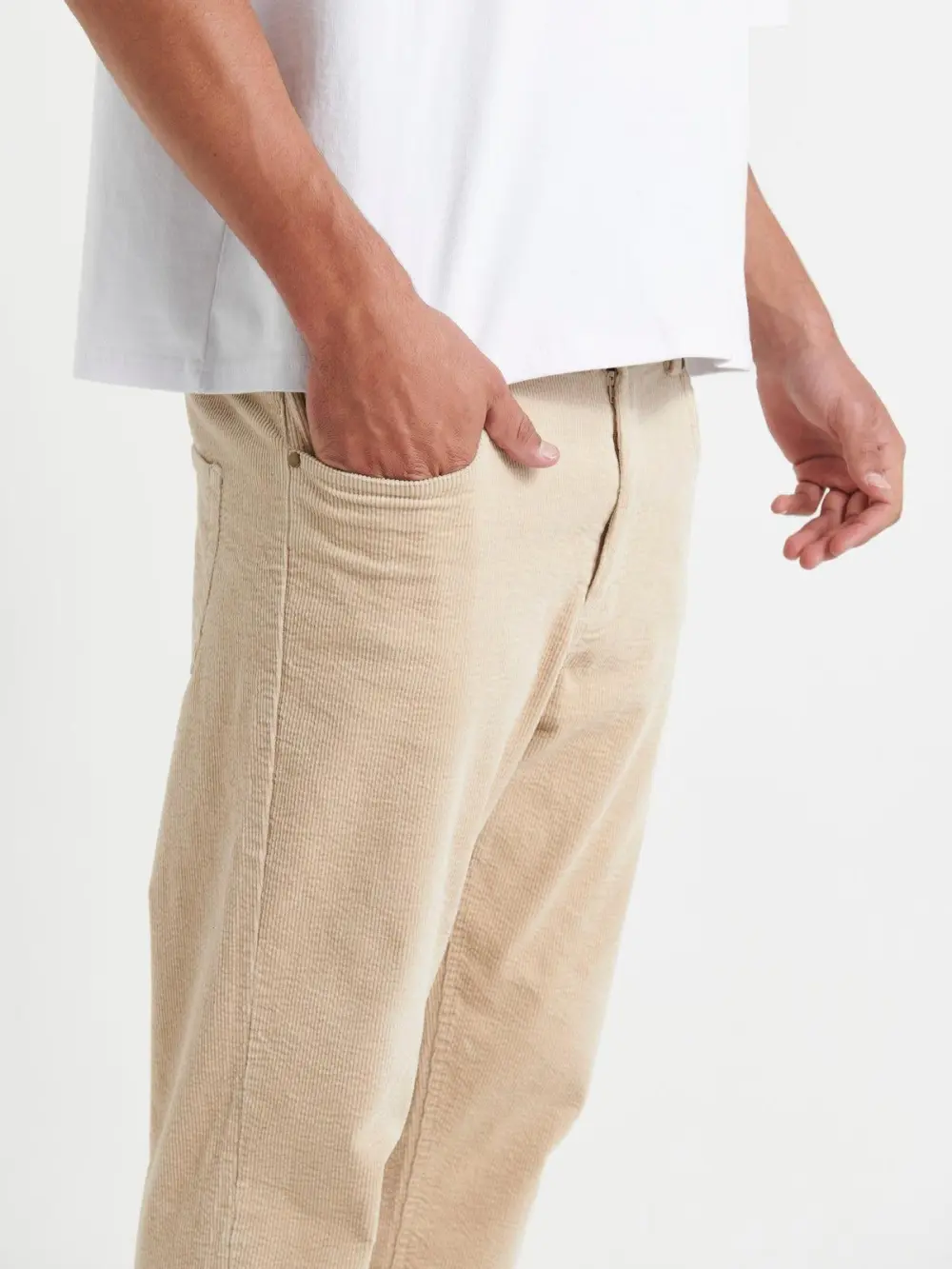 Simple And soft Daily Slim Oat Pant