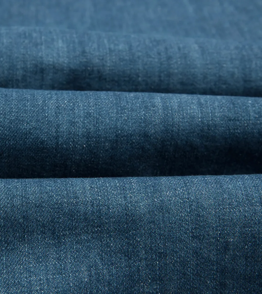 Stone Wash Denim Two-Pocket Western Shirt Casual Style