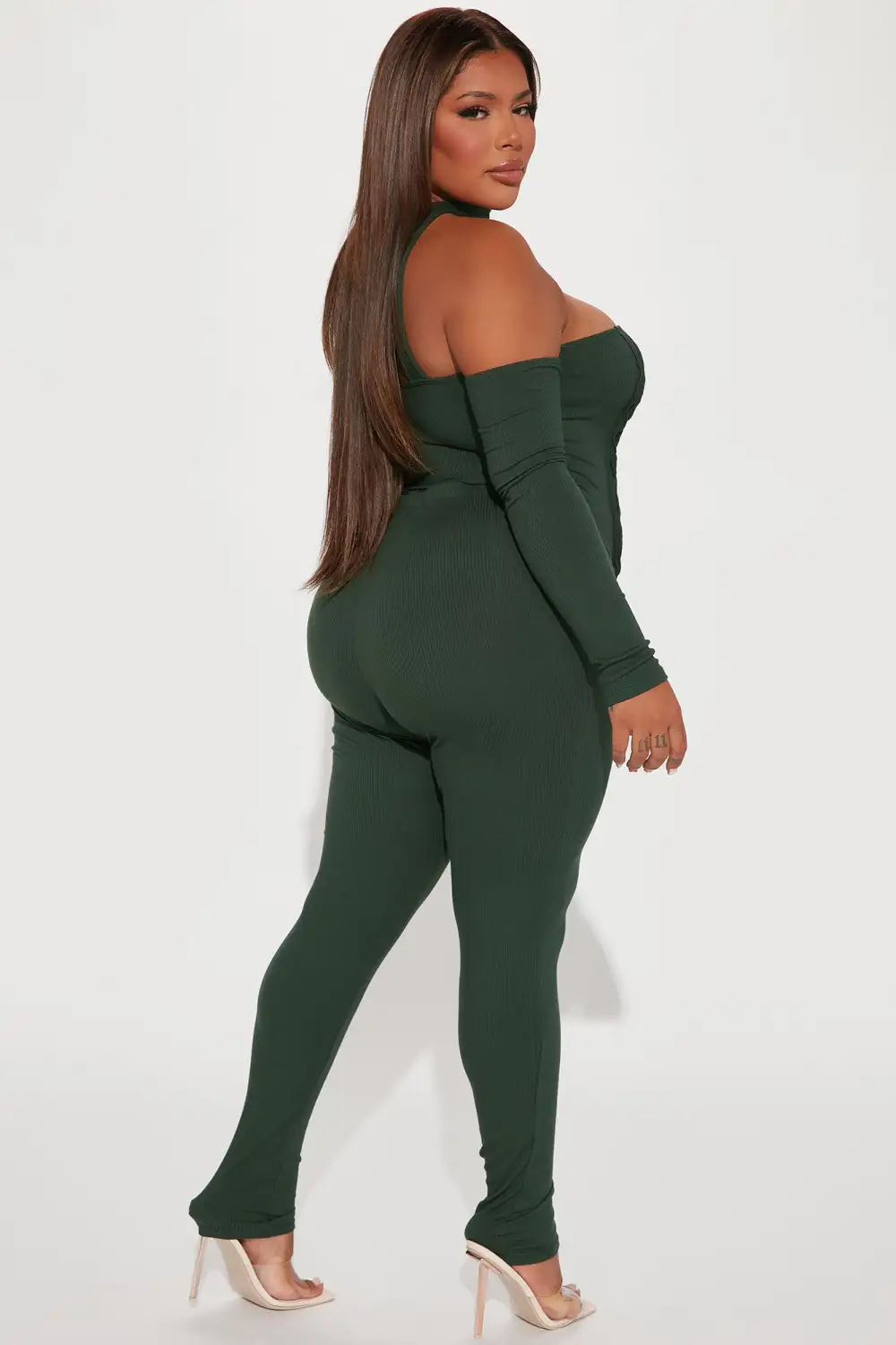 Off For The Night Legging Set  - Olive