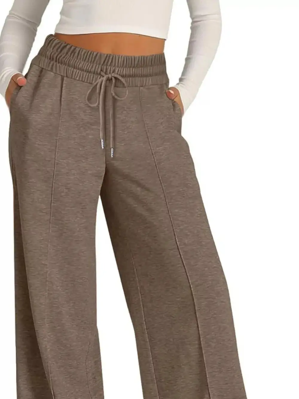 Easygoing Wide Leg Drawstring Pants