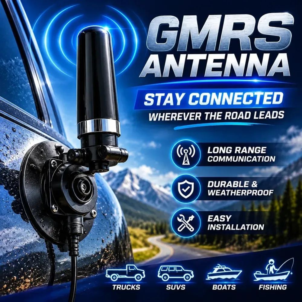50% OFF - Universal GMRS Antenna Mount – Heavy-Duty Radio Antenna Bracket for Cars, SUVs, Trucks, Off-Road Vehicles & Boats