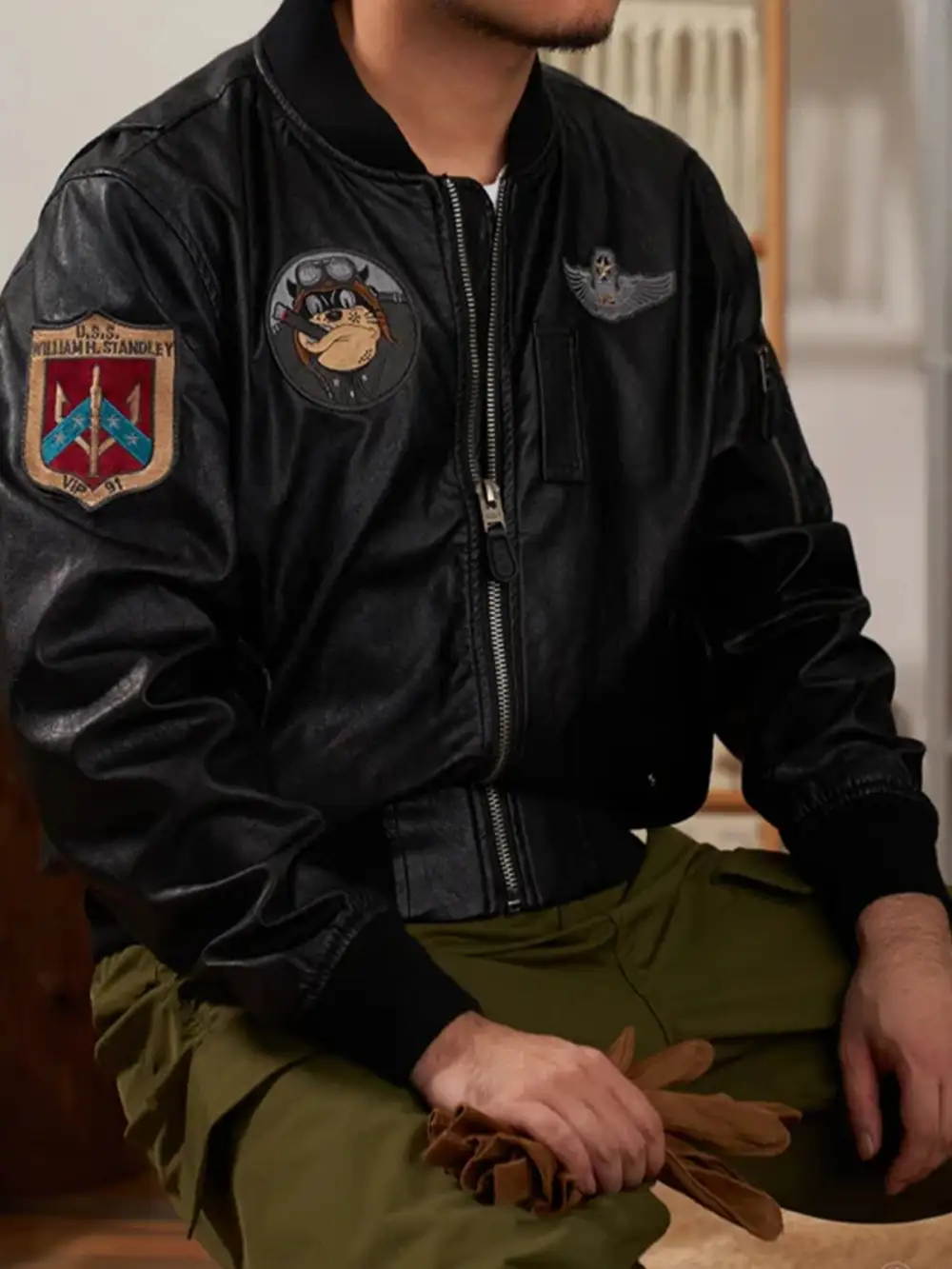 Men's Relaxed Bomber Jacket