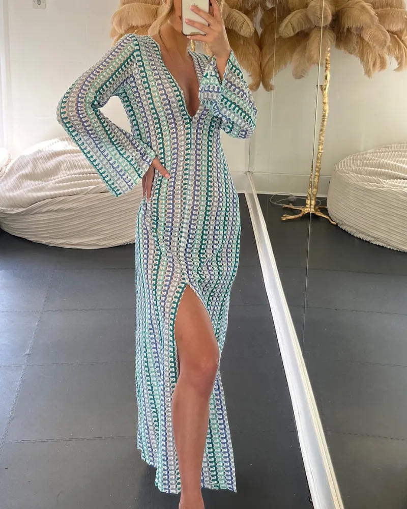 Easy Fit V-Neck Maxi Easy Dress