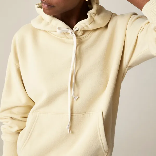 Plain fleece hoodie
