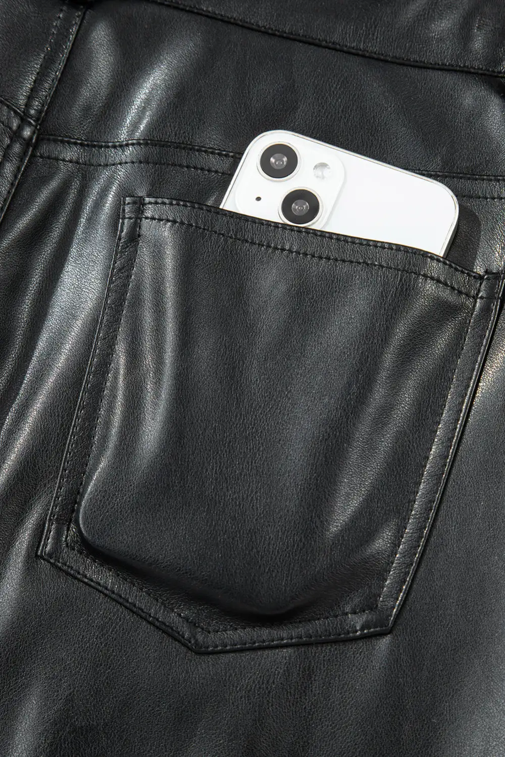 Polished Smooth Cropped Skirt