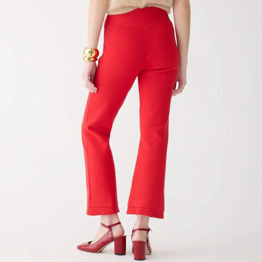 High-Rise Pintuck Straight Leg Pants