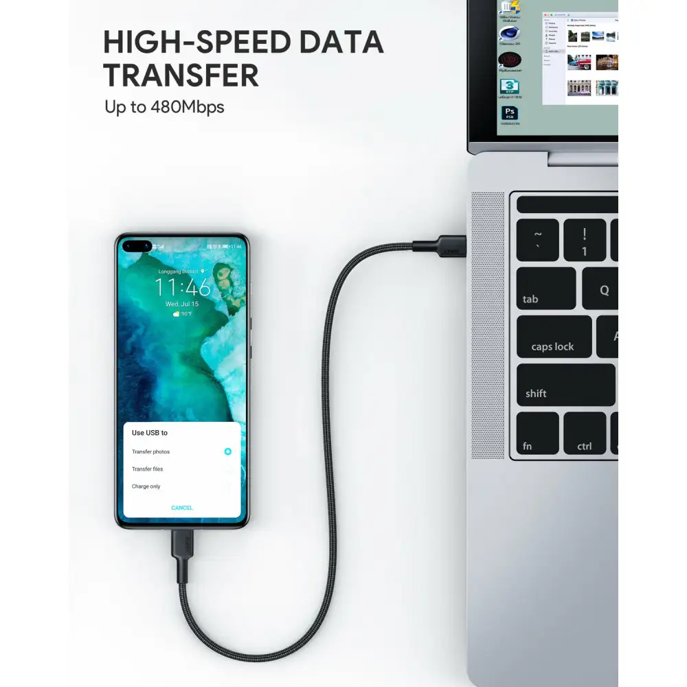 AUKEY CB-CD37 1ft, 3.3ft, 6.6ft, and 10ft cables