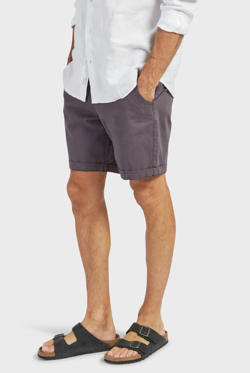 Cooper Chino Short- Charcoal