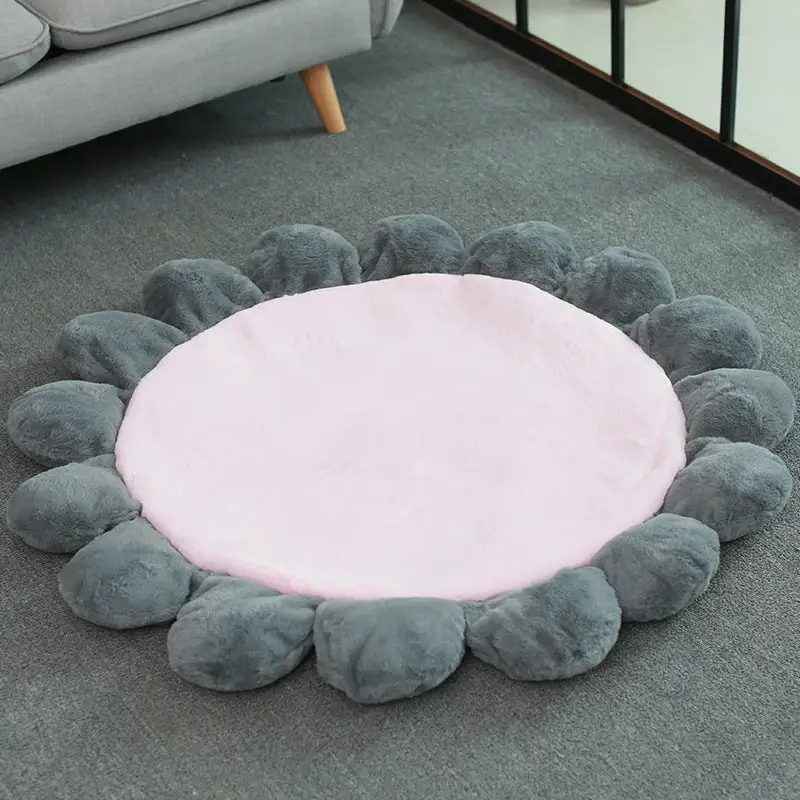 Colourful Sunflower Shape Human Pet Mat Dog Bed