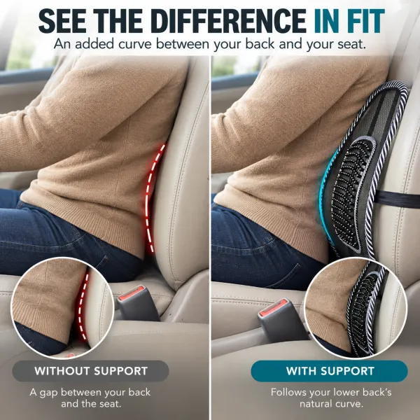Seat Leather Lumbar Support